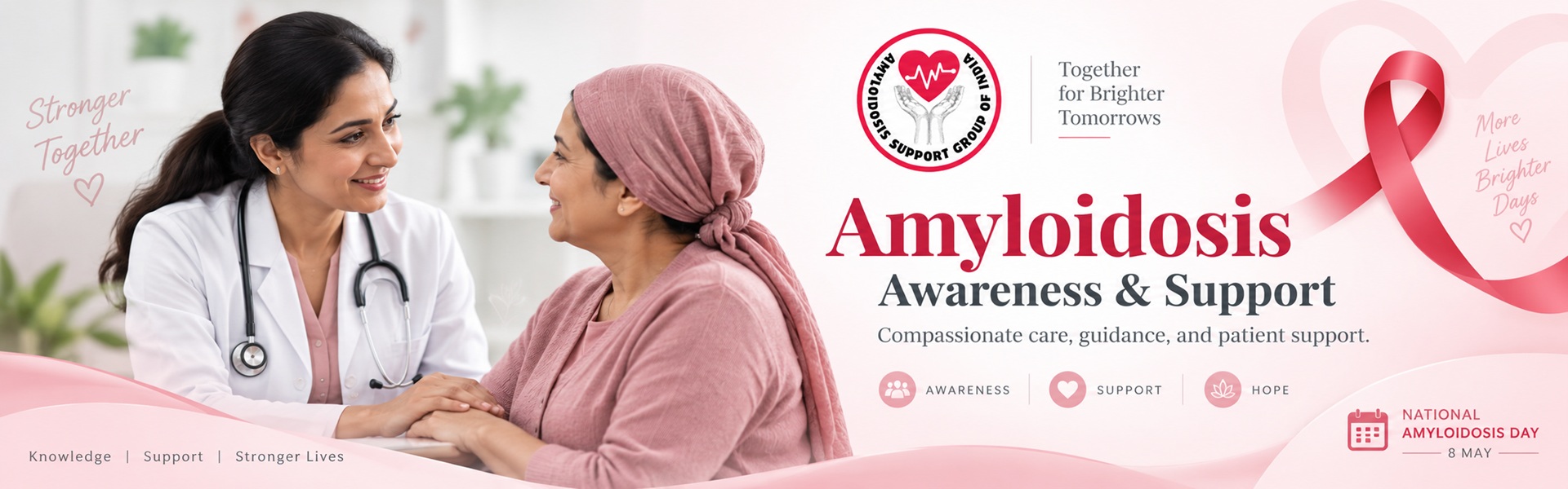 Amyloidosis research advocacy and community awareness